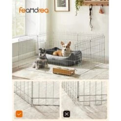 FEANDREA Welpenauslauf Faltbar Silber -Haustierprodukte 034ea72164e2d85ffd165bc01eed11e8005d1053 1500911 de DE 03c91631d21984ef458b2fa9f7cd39f7872b30caQK2LbG