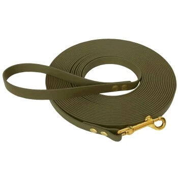 Bio-leine 15-25 Kg Biothane Schleppleine Oliv 3 M 1 Bio-leine 15-25 Kg Biothane Schleppleine Oliv 3 M