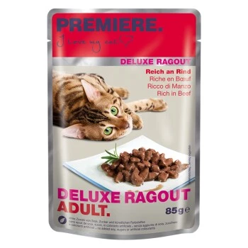 PREMIERE Deluxe Ragout Adult Reich An Rind 22x85 G 1 PREMIERE Deluxe Ragout Adult Reich An Rind 22x85 G
