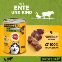 Pedigree Dose Protein+ In Pastete 12x800g Rind Mit Ente -Haustierprodukte 3a39f7299c4ac800eee7bc9bd49ca6d424aed22d 1394131 de DE pedigree 5