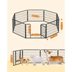 FEANDREA L Hundezaun 8 Platten Schwarz Schwarz 1,6 M, 1,6 M, 60 Cm -Haustierprodukte 3ffca129d1f86181641ce823b0b62faeeca02ca1 1500921 de DE 9775d720222c360ea9454ad120deebae0c16c145McbC69