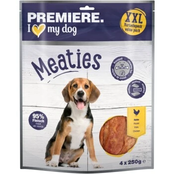 PREMIERE Pure Meaties Huhn XXL 4x250g Vorteilspack 1 PREMIERE Pure Meaties Huhn XXL 4x250g Vorteilspack