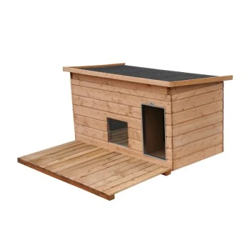 Sauerland Luxus Hundehütte Lassie Mit Vorraum Und Iso-Glasfenster Mit Liegerost 1 Sauerland Luxus Hundehütte Lassie Mit Vorraum Und Iso-Glasfenster Mit Liegerost