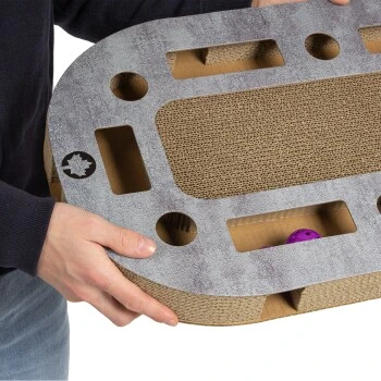 Canadian Cat Company Katzenspielplatz PlayPlate L Hellgrau 5 Canadian Cat Company Katzenspielplatz PlayPlate L Hellgrau – Bild 5