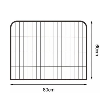 Lionto Freilaufgehege Welpen Gitterfreil 60 Cm, 1 Cm, 80 Cm 2 Lionto Freilaufgehege Welpen Gitterfreil 60 Cm, 1 Cm, 80 Cm – Bild 2