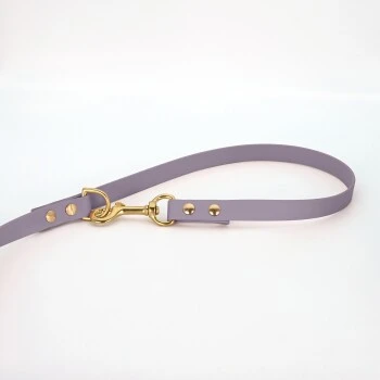 THE DOG IDEA Biothane Hundeleine Gold Lavendel 3 THE DOG IDEA Biothane Hundeleine Gold Lavendel – Bild 3