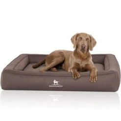 Knuffelwuff Orthopädisches Hundebett Aus Velours Mit Handwebcharakter Yukon Braun/ Grau M-L -Haustierprodukte 8a3492124b6034f46a107b6e71cdd77299c5d955 1412054 de DE 276d494e980ec4fd4ba02028af30d493f63c3a18ygeQxd
