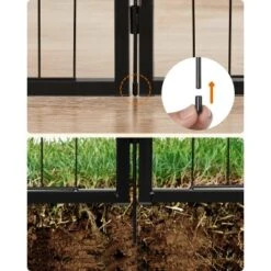 FEANDREA L Hundezaun 8 Platten Schwarz Schwarz 1,6 M, 1,6 M, 60 Cm -Haustierprodukte 98cb85f4dae3237153060ae5a7986d45ca8aa7af 1500921 de DE 5d574e8d4e49ee98f0c5b6342dd79c17caedda798sQTYc