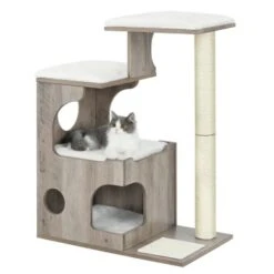 FEANDREA Kratzbaum 86cm Vintagebraun Dunkelgrau