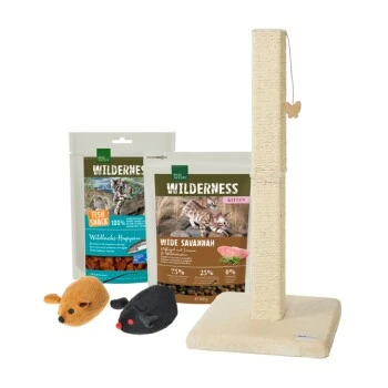 AniOne REAL NATURE WILDERNESS Starterpaket Für Kitten + Kratzbaum 1 AniOne REAL NATURE WILDERNESS Starterpaket Für Kitten + Kratzbaum