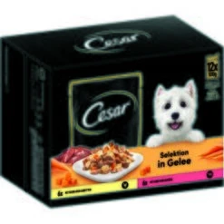 Cesar Multipack In Gelee Mit Huhn Karotten Rind Und Gemüse 4x12x100g