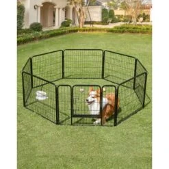 FEANDREA L Hundezaun 8 Platten Schwarz Schwarz 1,6 M, 1,6 M, 60 Cm -Haustierprodukte a7d8aa3bbb12cb6e4620c6a97da7d8e10325f01c 1500921 de DE f40888fca330ffba4a54a8637fe48f61e685ae0dIXhhcG