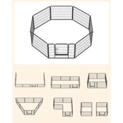 FEANDREA L Hundezaun 8 Platten Schwarz Schwarz 1,6 M, 1,6 M, 60 Cm -Haustierprodukte b23b278b69fecf8a66a13109adddec767e797baa 1500921 de DE 979714d5ae62bcc756681c3be5581a60fafc76b5efi4HF