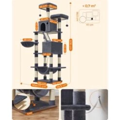 FEANDREA Katzenbaum XXL 206cm Hellgrau Dunkelgrau 8 FEANDREA Katzenbaum XXL 206cm Hellgrau Dunkelgrau -Haustierprodukte c6e85993590d27cf8d53e5f02a0932da9cdfbb49 1483563 de DE a155c692ee29d03f2d26a84e7d9d293536e8cc28qxOWEE