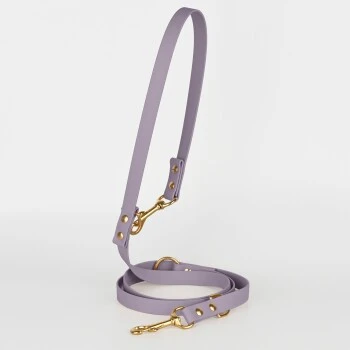 THE DOG IDEA Biothane Hundeleine Gold Lavendel 2 THE DOG IDEA Biothane Hundeleine Gold Lavendel – Bild 2