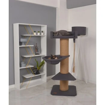 Petliving Kratzbaum Sara XXL Anthrazit 2 Petliving Kratzbaum Sara XXL Anthrazit – Bild 2