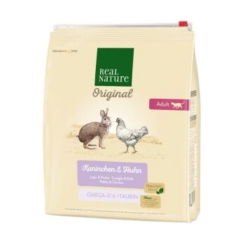 REAL NATURE Original Adult 2kg Kaninchen & Huhn 1 REAL NATURE Original Adult 2kg Kaninchen & Huhn